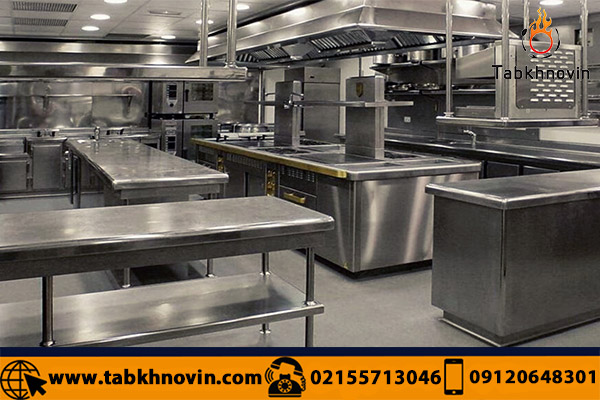 چیدمان منطقه ای اشپزخانه صنعتی