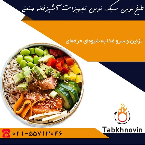 تزئین-و-سرو-غذا-به-شیوه‌-ای-حرفه‌-ای-طبخ-نوین