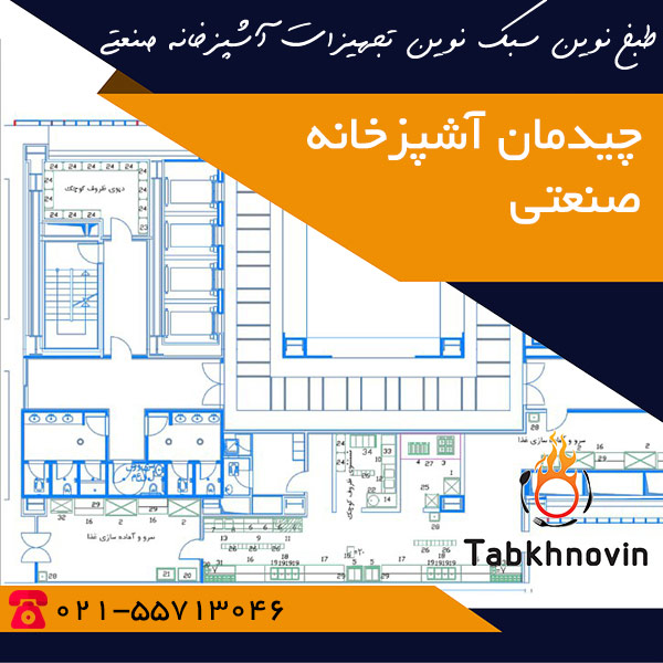 بهترین چیدمان آشپزخانه صنعتی