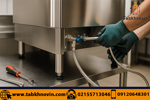 مراحل نصب ماشین ظرفشویی صنعتی